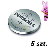 Bateria Duracell - CR2025 - 5 szt. - blister