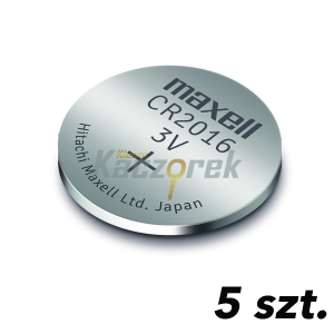 Bateria Maxell - CR2016 - 5 szt. - blister