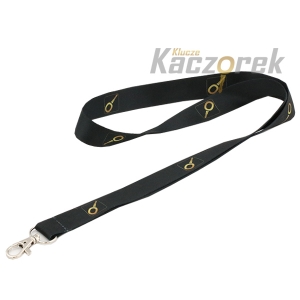 Smycz 048 - 20 mm - czarna z kluczykiem