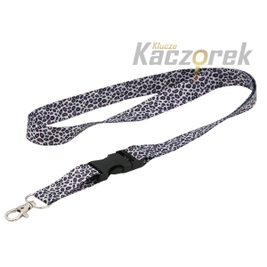 Smycz 118 - 20 mm - szybkozłączka - cętki szare