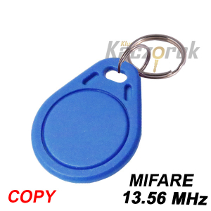 Brelok zbliżeniowy 054 - niebieski - Mifare - 13,56 MHz - do klonowania