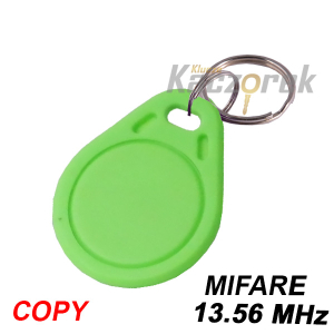 Brelok zbliżeniowy 056 - zielony - Mifare - 13,56 MHz - do klonowania