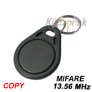 Brelok zbliżeniowy 057 - czarny - Mifare - 13,56 MHz - do klonowania