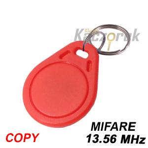 Brelok zbliżeniowy 058 - czerwony - Mifare - 13,56 MHz - do klonowania