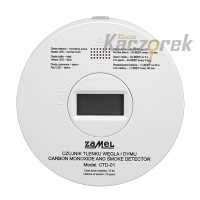 Czujnik 005 - tlenku węgla i dymu - Zamel CTD-01