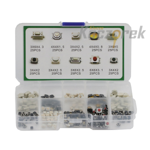 DK 248 - Mały zestaw microswitchy - 250 szt. (10 x 25 szt.)