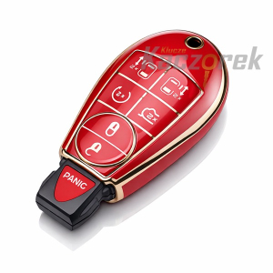 Etui TPU 367 - Chrysler / Dodge / Jeep - czerwone