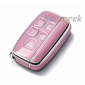 Etui TPU 393 - Land Rover / Jaguar - różowe