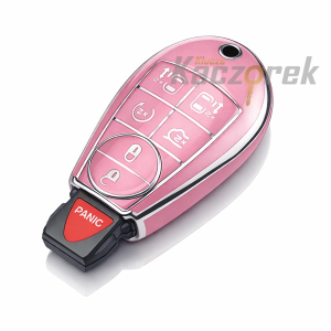 Etui TPU 420 - Chrysler / Dodge / Jeep - różowe