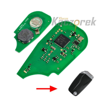 Keydiy 827 - Ducati 8A - klucz surowy - płytka