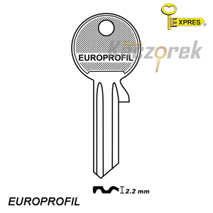 Expres 507 - klucz surowy stalowy - Europrofil okrągły 2.1 - GDA1