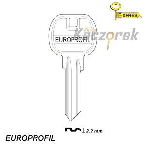 Expres 521 - klucz surowy stalowy - Europrofil kwadratowy 2.2