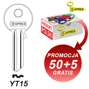 Expres 511 - klucz surowy stalowy - YT15 - pakiet 55 sztuk