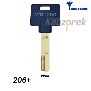 Mul-T-Lock 206+ MTL600 - klucz surowy