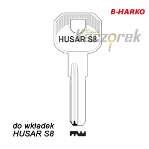 Mieszkaniowy 238 - klucz surowy mosiężny - B-Harko do wkładek HUSAR S8
