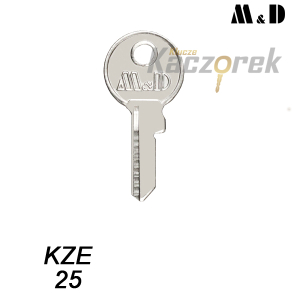 Mieszkaniowy 239 - klucz surowy mosiężny - M&D KZE 25
