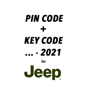 Kod pin i kod klucza do Jeep do 2021 r.