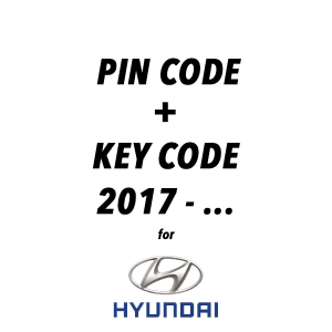 Kod pin i kod klucza do Hyundai od 2017 r.