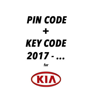Kod pin i kod klucza do Kia od 2017 r.