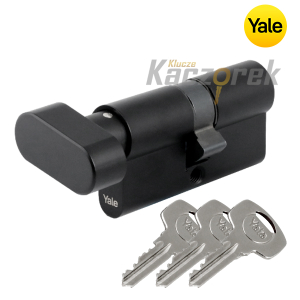 Wkładka Yale 912 - Y500 z gałką 30G/50 czarna