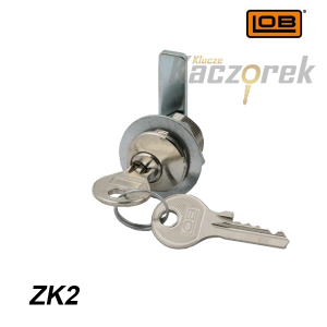 Zamek Lob 001 - ZK21 -  kasetowy kołeczkowy niklowany